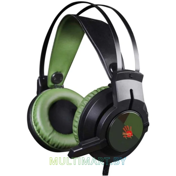 Наушники A4Tech BLOODY J450 (черный/зеленый)